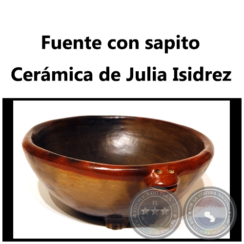 Fuente con sapito - Obra de Julia Isidrez